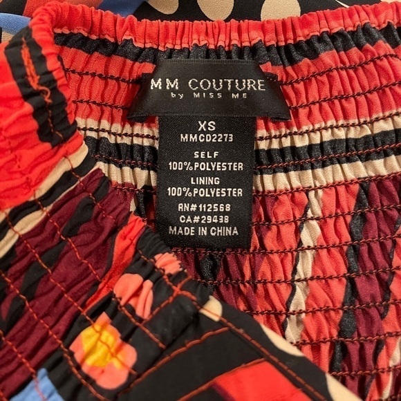 MM Couture Junior XS Dress Miss Me Revolve Strapless Bustier Bodice Elastic Back - Picture 6 of 11